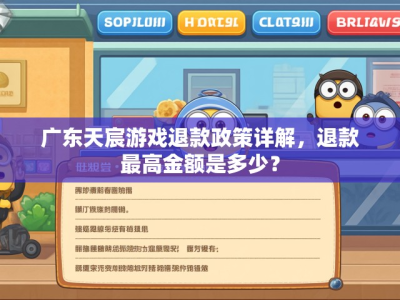广东天宸游戏退款政策详解,退款最高金额是多少?