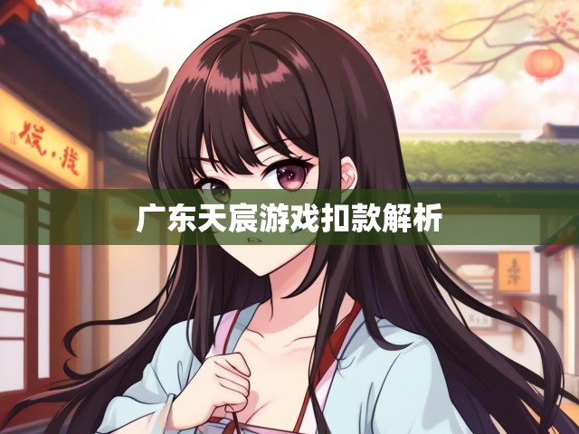 广东天宸游戏扣款解析